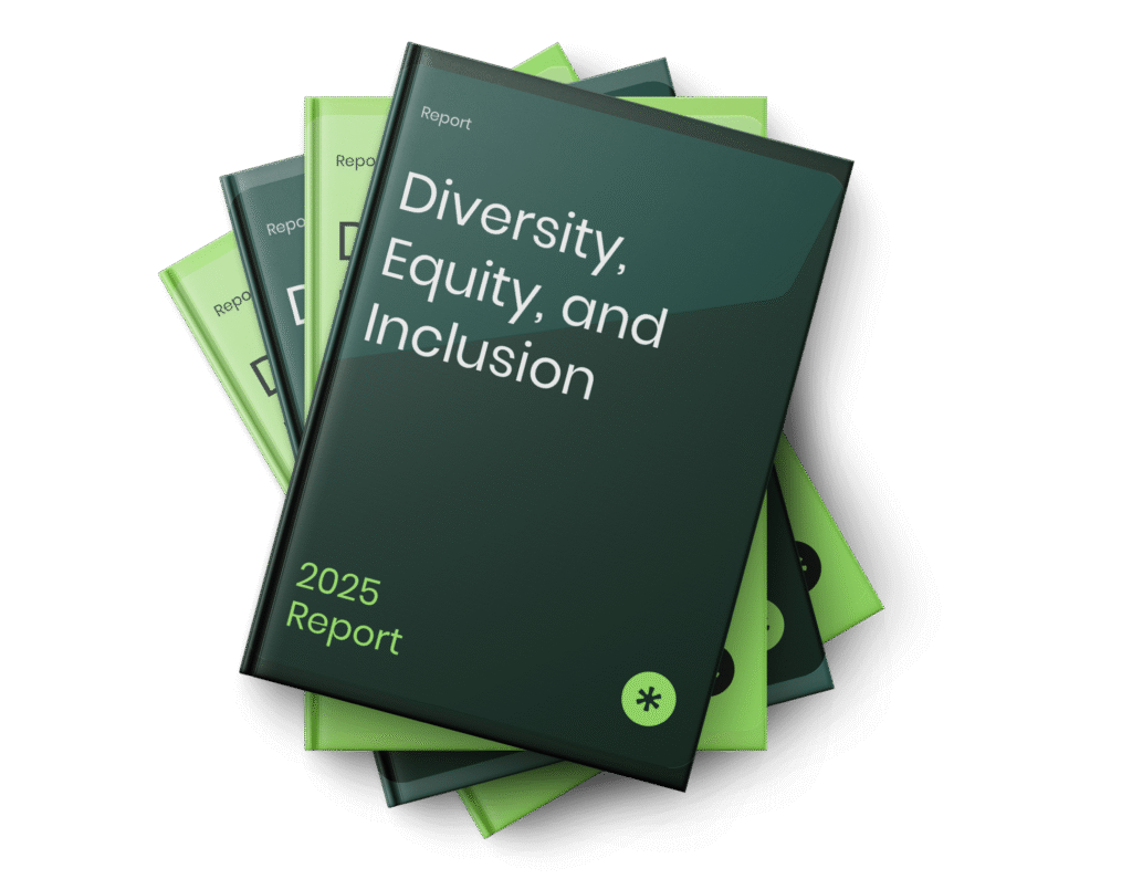 Stack of Diversity, Equity, Inclusion reports.