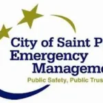 Saint Paul Emergency Management emblem with swoosh